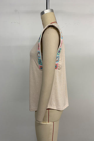 Sleeveless Crochet Strap Tank