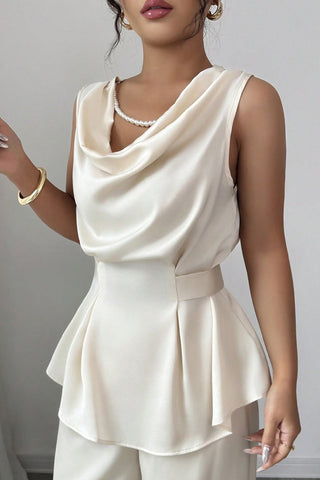 Elegant Wide-Leg Pants Set