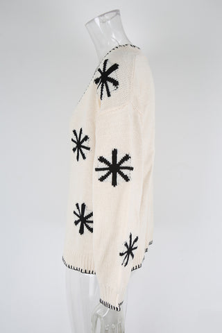 Open-Front Cardigan with Pattern