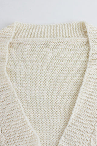 Playful Bear Applique Cardigan