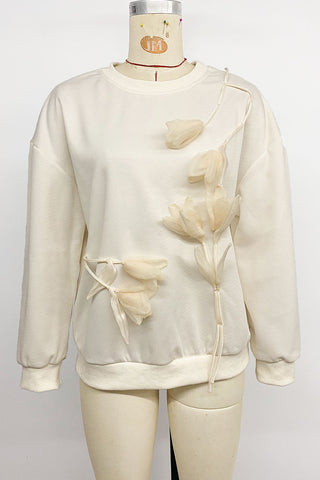 Floral Embellished Sweatshirt