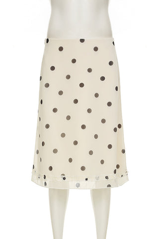 Polka Dot Midi Skirt