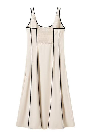 Striped Scoop Neck Slip Dress