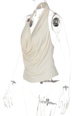 Draped Halter Tank Top