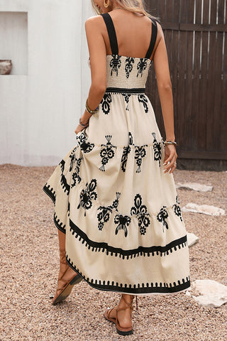 Patterned Casual Maxi Dress