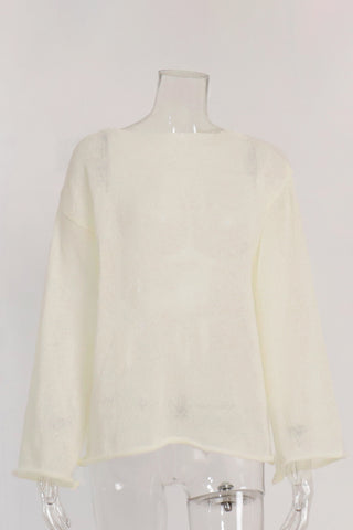 Simple Long-Sleeve Crewneck Tee