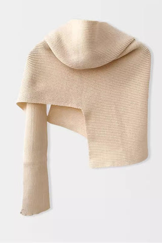 Asymmetrical Ribbed Shrug Cardigan