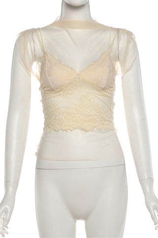 Elegant Lace Skirt Set