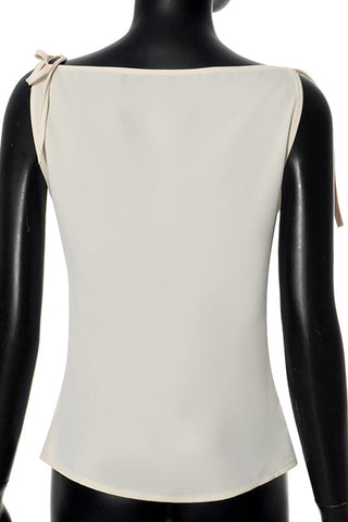 Elegant Tie-Shoulder Tank Top