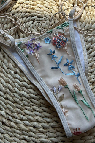 Floral Detail Bikini Set