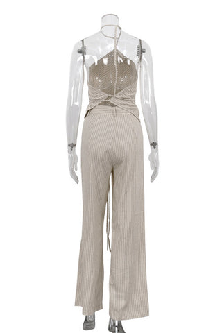 Elegant Halter Pants Set
