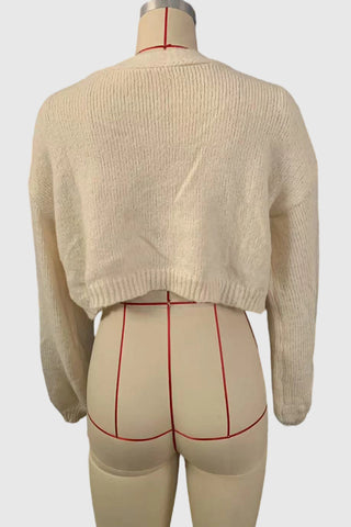 Elegant Bow-Front Cardigan