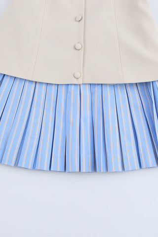 Button-Front Pleated Sundress