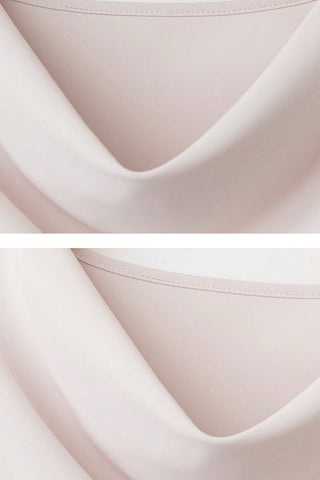 Elegant Draped Top and Flared Skirt Set