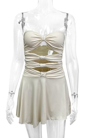 Strapless Cut-Out Mini Dress