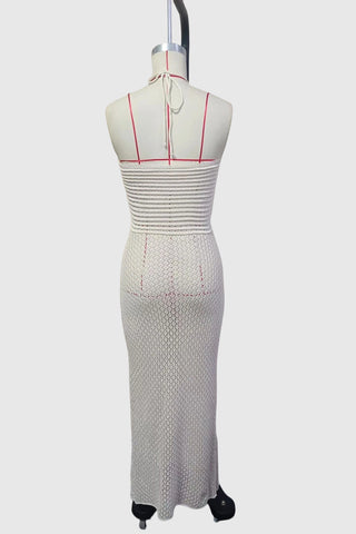 Strapless Cut-Out Maxi Dress