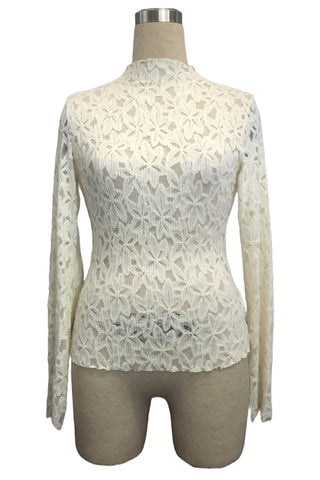 Lace Long-Sleeve Blouse