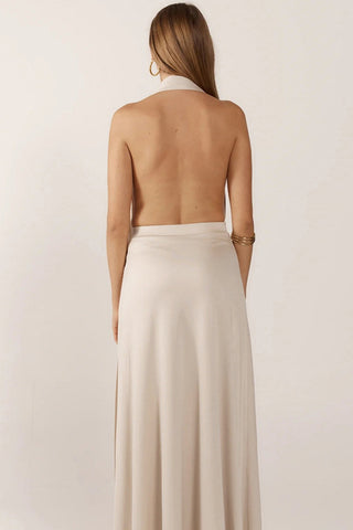 Elegant Maxi Halter Dress
