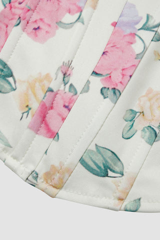 Floral Bustier Tank Top