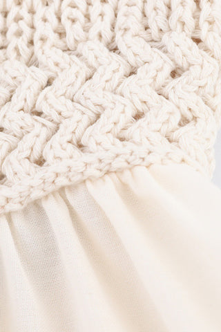 Crochet Bodice A-line Casual Dress