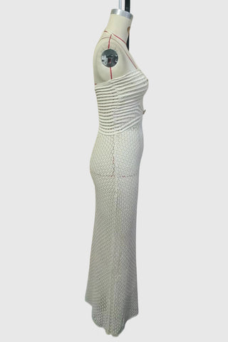 Strapless Cut-Out Maxi Dress
