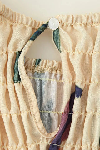 Floral Smocked Casual Dress