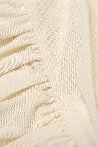 Tiered Halter Skirt Set with Ruched Bodice