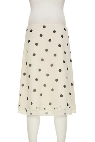 Polka Dot Midi Skirt