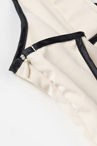 Striped Scoop Neck Slip Dress