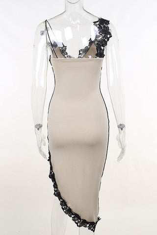 Night Out Dress with Lace Embellishment