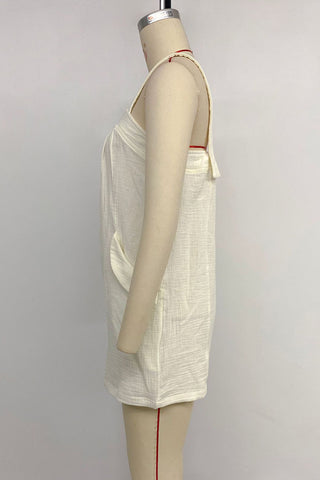 Button-Front Casual Romper