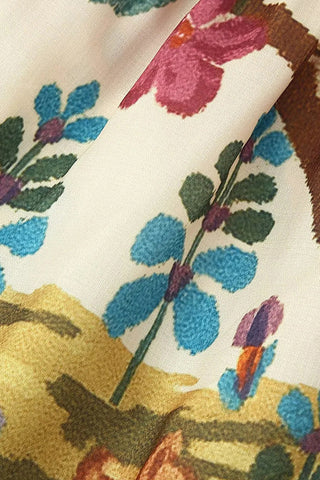 Floral Smocked Casual Dress