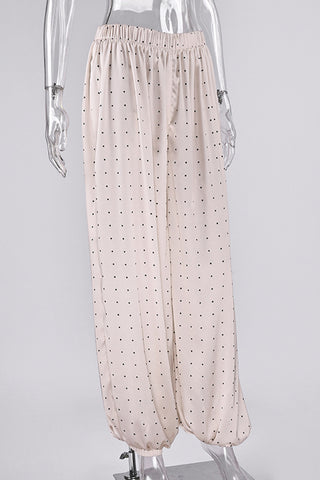 Polka Dot Casual Pants
