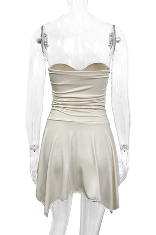 Strapless Cut-Out Mini Dress