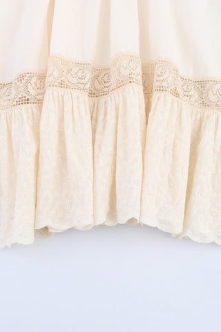 Crochet Bodice A-line Casual Dress