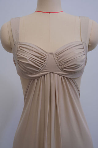 Draped Maxi Dress with Cut-Out Detail