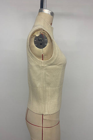 Zip-Front Sleeveless Vest