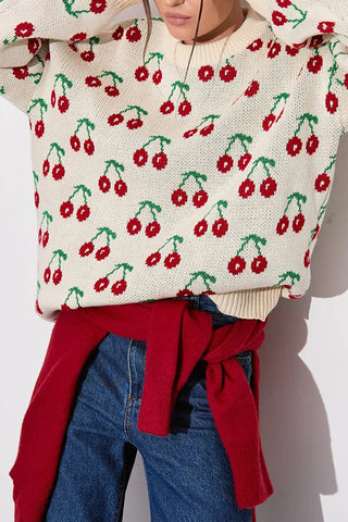 Cherry Pattern Sweater