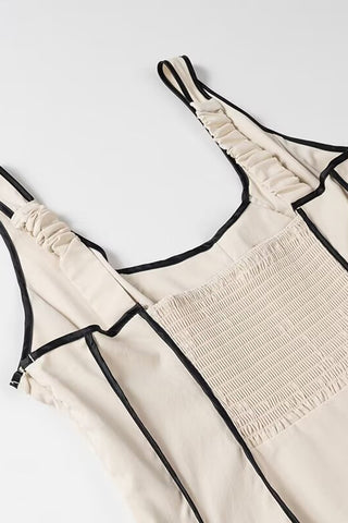 Striped Scoop Neck Slip Dress