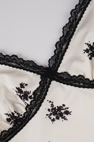 Floral Asymmetrical Hem Casual Dress