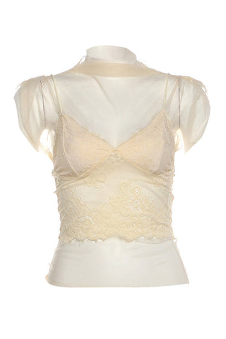 Elegant Lace Skirt Set