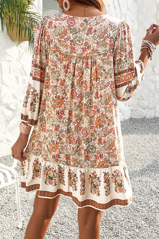 Floral Print Casual Bohemian Dress