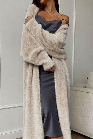 Cozy Longline Open-Front Cardigan