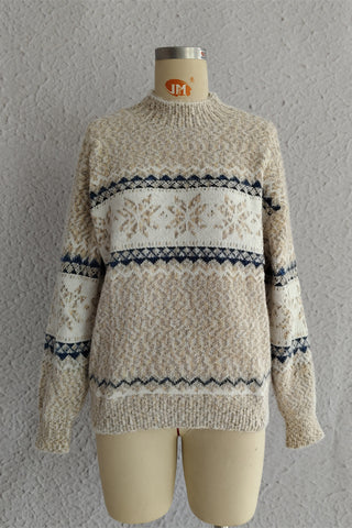 Nordic Pattern Crewneck Sweater