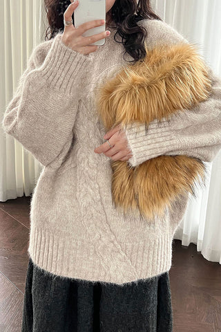 Cable-Knit Sweater