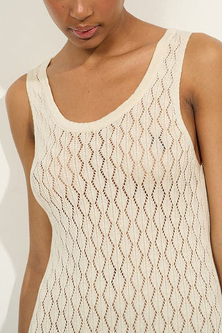 Sleeveless Ribbed Tank Maxi Dress