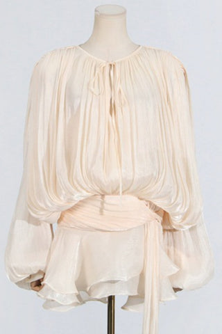 Elegant Draped Casual Dress