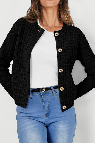 Textured Button-Front Jacket
