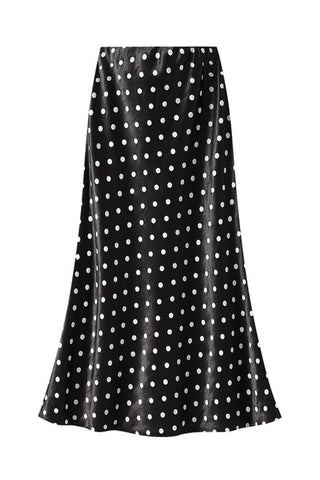 Polka Dot Midi Skirt