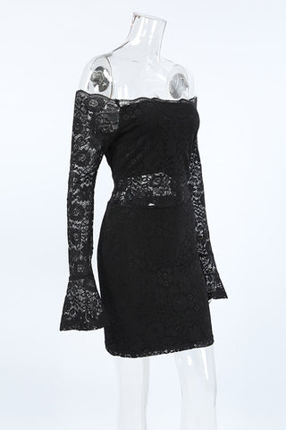 Off-Shoulder Lace Dress